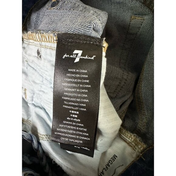 7 For All Mankind Megaflare Womens Jeans Medium Wash High Rise Size 27 NEW NWT - Picture 12 of 16